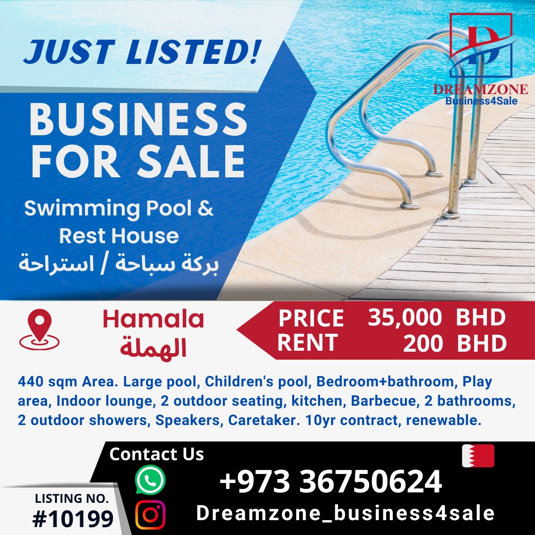 For sale Rest House and swimming pool Business in a prime location in Hamala Buri
